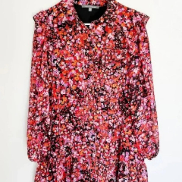 Julia Jordan floral print ruffle long sleeve dress. NWT Size 16 - Picture 2 of 6